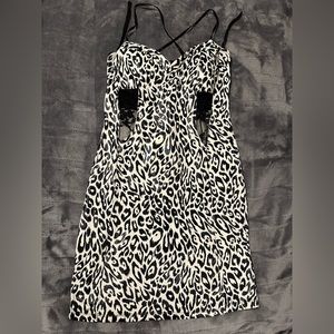 Black and white cami dress. Size Small